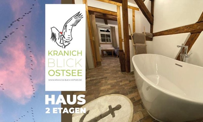 Neu Bartelshagen Casa | Historisches Bauernhaus für 8 Personen mit Luxus und Natur auf 2 Etagen ideal für Familien und Hunde 2500m2 eingezäunt an der Ostsee