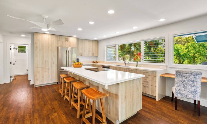 Hanalei Casa | Hoaloha- Few Steps to Hanalei Bay+AC & Hot Tub