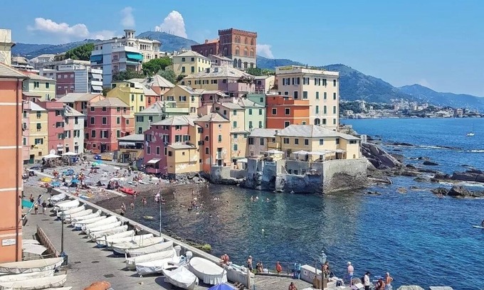 Boccadasse Apartamento | Apartamento vacacional "Il Ciliegio Di Miki" con balcón, jardín compartido y Wi-Fi