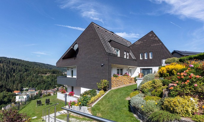 Triberg im Schwarzwald Apartamento | Apartamento Triberg-Blick con vistas a la montaña, terraza y Wi-Fi