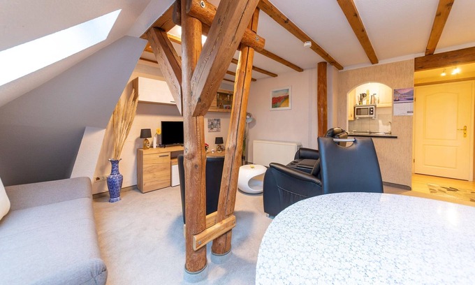 Kluetz Apartamento | Apartamento en una zona rural en Grundshagen con terraza