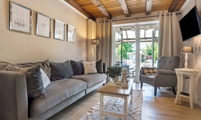 Haddorfer Seen Casa | Casa de vacaciones 'Casita de campo y jardín' con terraza privada, jardín privado y Wi-Fi