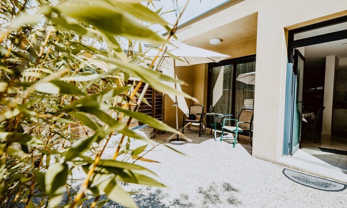 Vals-les-Bains Apartamento | Casa de vacaciones 'Gite Villa T1' con piscina compartida, Wi-Fi y aire acondicionado