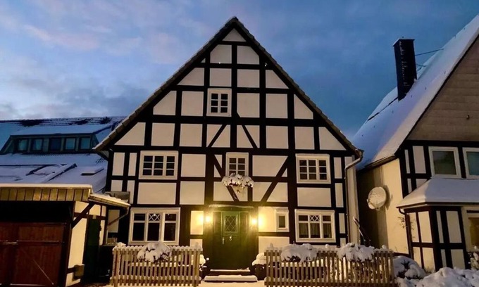 Ortsmitte Casa | Casa de vacaciones 'Goldhase Anno 1700' con terraza privada y Wi-Fi