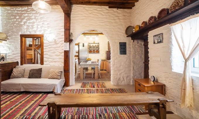 Embonas Casa | Casa de vacaciones 'Mannas House' con vistas al mar, Wi-Fi y aire acondicionado