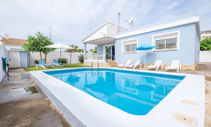 Vinaros Casa | Casa de vacaciones "Marblau 4" cerca de la playa con piscina y Wi-Fi
