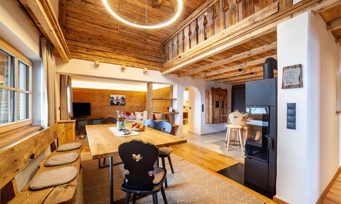 Caines Casa | Casa de vacaciones 'Mutlechnerhof' con vistas a la montaña, terraza privada y Wi-Fi