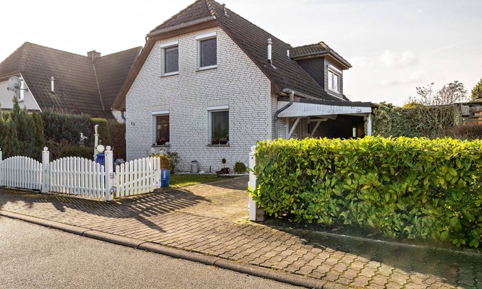 Roevershagen Casa | Casa de vacaciones "Nahe Ostsee" con terraza privada y Wi-Fi