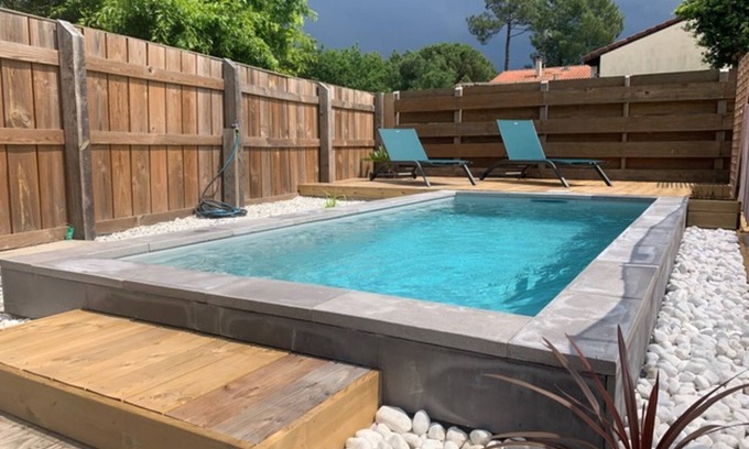 Moliets-et-Maa Casa | Casa de vacaciones 'Villa Des Ponteils' con piscina privada, Wi-Fi y aire acondicionado