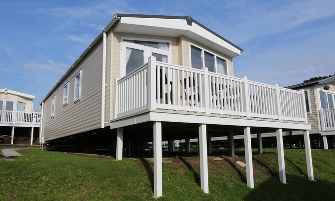 Hamworthy Casa | Caravana familiar con vistas panorámicas al mar