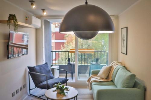 Nunoa Apartamento | HOM I Luminoso Depto 2D2B en Nunoa 4PAX Parking