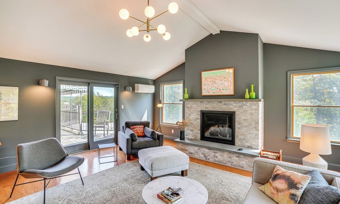 Hollowville Casa | Home w/ Fire Pit, Near Downtown Hudson + Skiing!