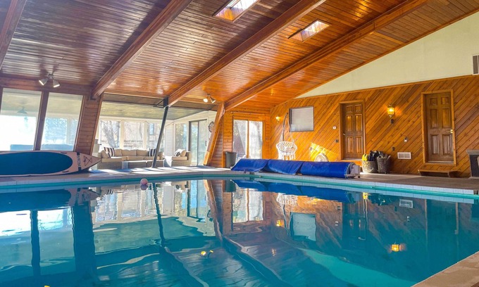 Liberty Lake Casa | Home with Indoor Pool - 1 Block to Liberty Lake!