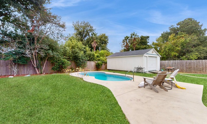Palmetto Dunes Casa | Home with private pool, fenced in yard and dog-friendly