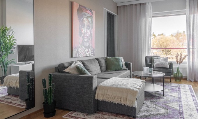 Kuopio Apartamento | Homelike 1BR Apartment with Sauna & Free Parking