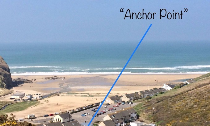 Porthtowan Casa | "Punto de anclaje": casa costera de 3 dormitorios, a un corto paseo de la playa