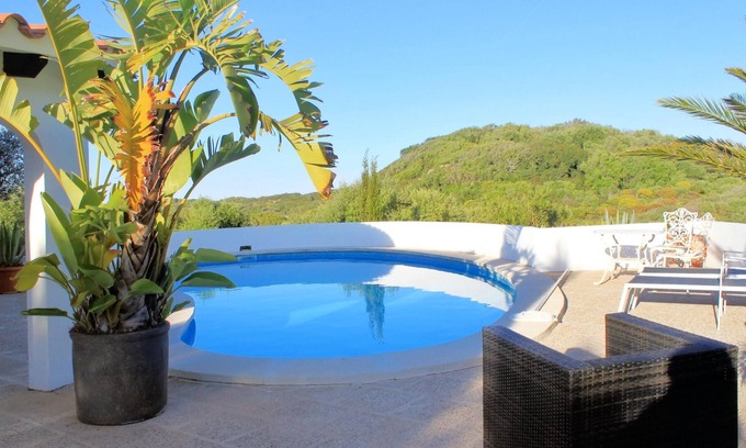 Mahón Casa | Homerez - Casa para 6 pers. con piscina, vistas al mar y terraza en Maó-Mahón