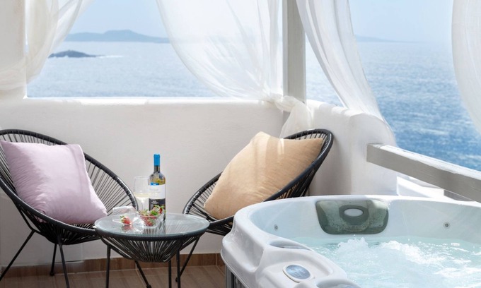 Agios Stefanos Casa | Honeymoon Suite with Sea View