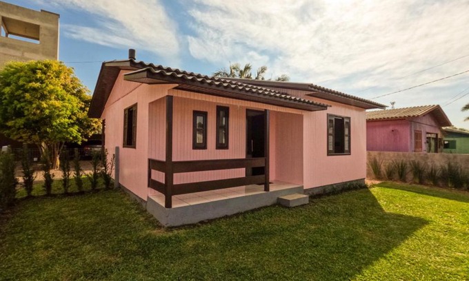 Praia Grande Casa | Hospedagem Aconchego da casa Rosa