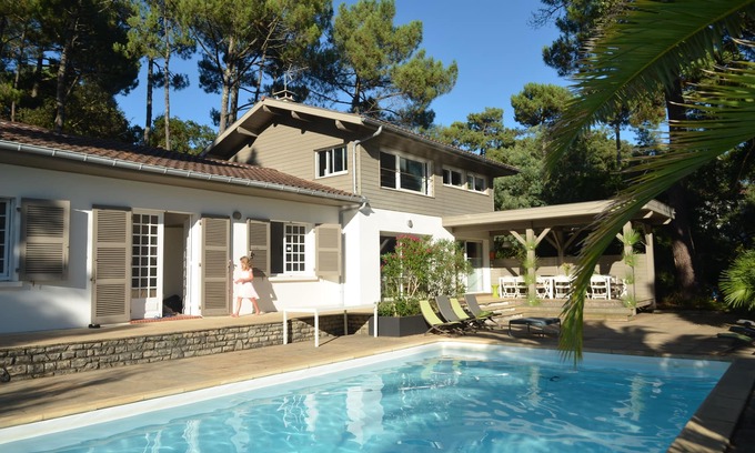 Soorts-Hossegor Villa | Hossegor villa entre el lago y el océano 12 plazas 6 habitaciones piscina climatizada