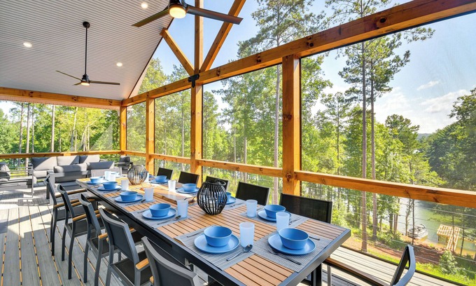 Hickory Casa | Hot Tub & Dock: Lakefront Connelly Springs Escape