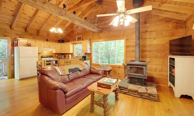 Vein Mountain Cabina | Hot Tub & Trail Access: Relaxing Marion Cabin