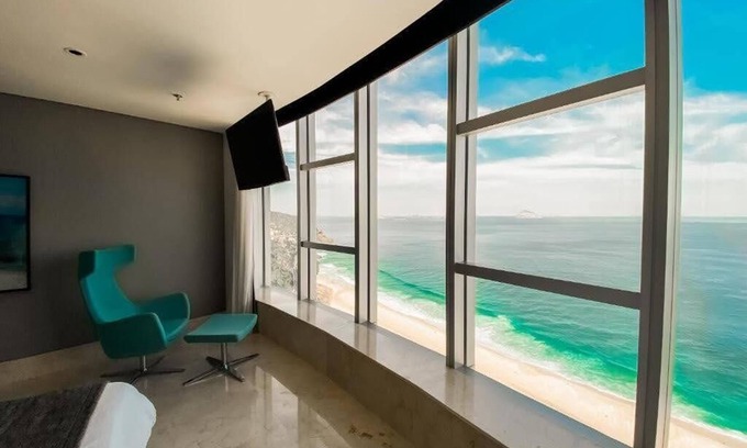 Sao Conrado Apartamento | Hotel Aconchegante com Vista Para o mar com Barzinho Dentro do Hotel Nacional