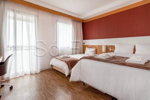 Pinheiros Apartamento | HOTEL & SUÍTES CORAÇAO DA FARIA LIMA , CONFORTO para SEUS HÓSPEDES, DUAS CAMAS , KING SIZE , SOLTEIRO BOX