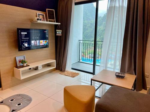 Ulu Kinta Apartamento | Hotspring 2 Room Suite @ Sunway Onsen with Theme Park View 4 to 6 pax