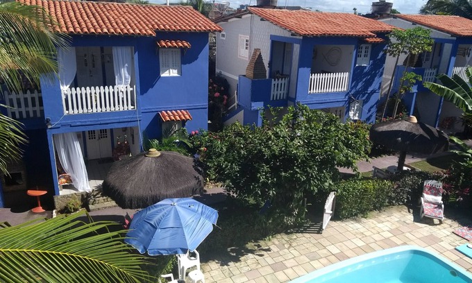 Pontal de Serrambi Chalet De Esquí | Casa de 2 cuartos de galón, balcón, pisc, barbacoa indi, parque infantil y apartamentos 1 cuarto de estudio