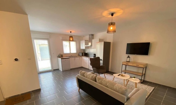 Lion-sur-Mer Casa | Casa a 50m del mar con 2 habitaciones
