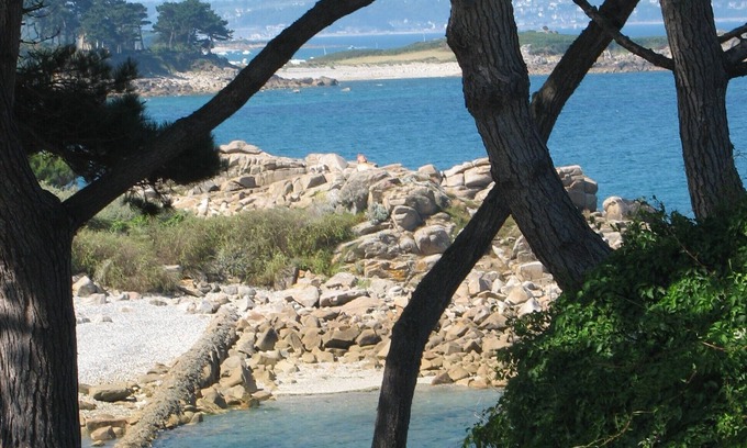 Trevou-Treguignec Cabaña | Casa de una planta a 700 metros de las playas de la costa de granito rosa