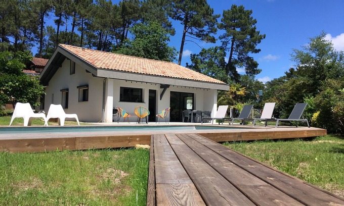 Labenne Casa | Casa para 8 personas con piscina Labenne Bourg Clasificado 3***