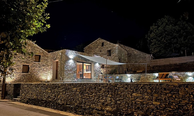 Murato Casa | House A Curtalina old renovated sheepfold heated pool near StFlorent