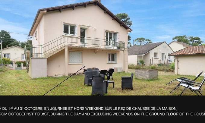 Saint-Brevin-les-Pins Chalet De Esquí | Casa y jardín, a 600 metros del mar, St Brevin