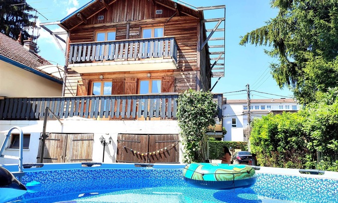 Aix-les-Bains Chalet De Esquí | House chalet swimming pool near golf hypodrome shops lake 7 min