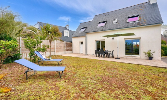 Guilvinec Chalet De Esquí | Casa para 4 adultos, 1 niño a 200m de la playa