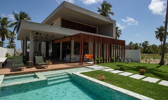 Passo de Camaragibe Chalet De Esquí | House in a seaside condominium for 12 people