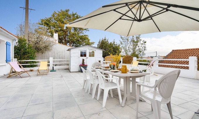 Barbatre Chalet De Esquí | Casa en Barbâtre para 12 - 450m de la playa