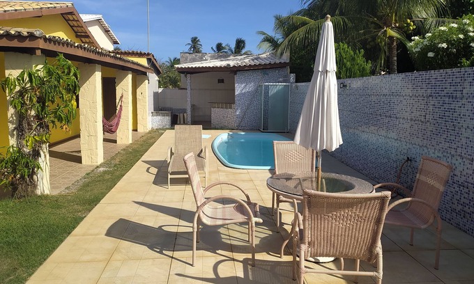 Barra do Jacuipe Casa | Casa en cond. Jacuípe Pueblos con piscina para alojamiento familiar