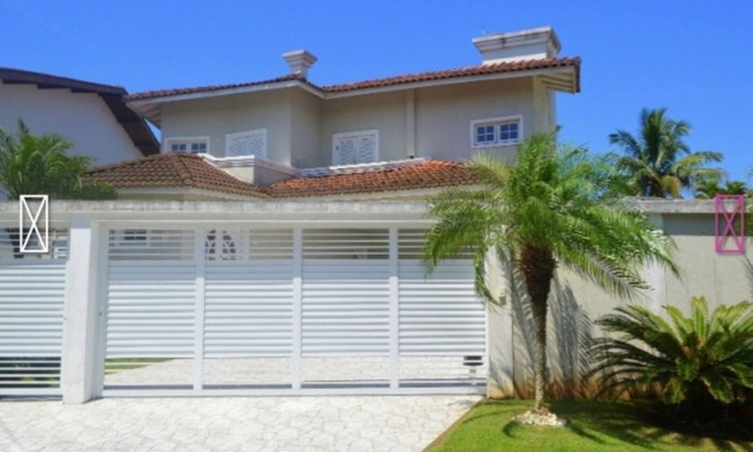Jardim Acapulco Casa | CASA EN JARDÍN ACAPULCO GUARUJA CONDO (PISCINA, BARBACOA, 4 SUITES)