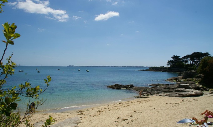 Kerroch Casa | Casa en Ploemeur: Acceso directo playa Vista y la isla de Groix