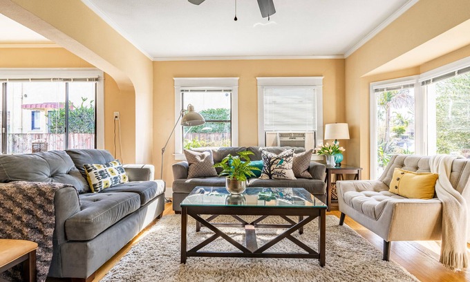 Belmont Heights Casa | House in Prime Belmont Heights Near Beach w/ Gym and Garage