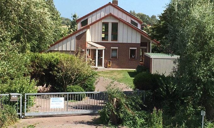 Nordholz Casa | Casa "NordSeeStern", independiente, justo en el dique del Mar del Norte con chimenea