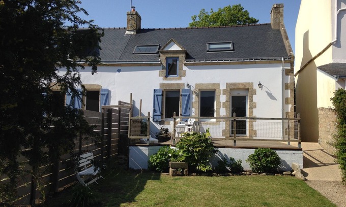La Trinite-sur-Mer Casa | Casa con jardín cerrado en el pueblo de La Trinite Sur Mer - 5 personas