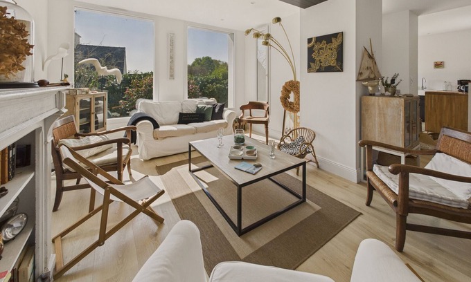 Fouesnant Chalet De Esquí | Casa con jardín para 4 adultos y 2 niños