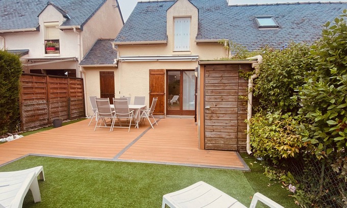 Guerande Casa | House with garden in a residence with swimming pool (10 min walk from the beach)