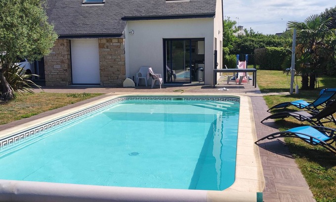 Saint-Jacques Casa | House with heated pool, all comforts, 500 m from the beach