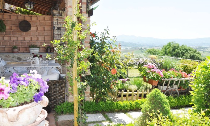 Castiglione del Lago Apartamento | Casa con jardín en una casa de piedra