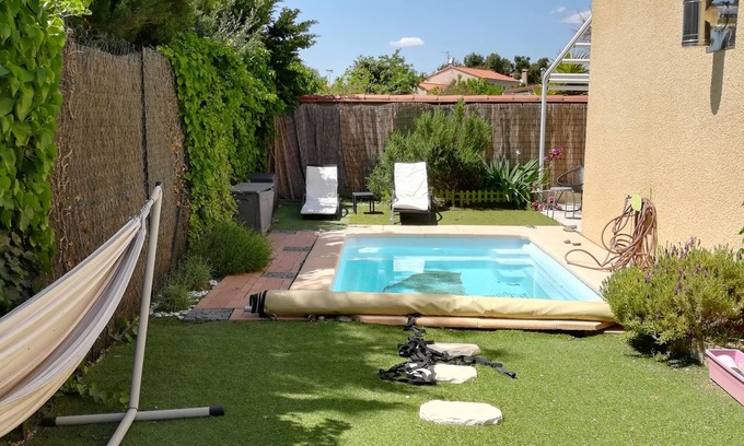 Espira de l'Agly Casa | Casa con piscina privada 3 dormitorios terraza y pequeña parcela